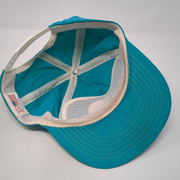 Bustin Bass Snapback Trucker Hat Blue One Size Embroidered P Brand Vintage USA - Picture 7 of 9